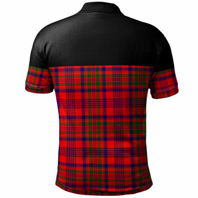 Scottish Murray of Tulloch Modern Clan Tartan Polo Shirt - Horizontal Style Back Side Tartan Plaid