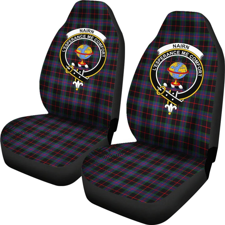 Scottish Nairn Clan Crest Tartan Car Seat Covers 1