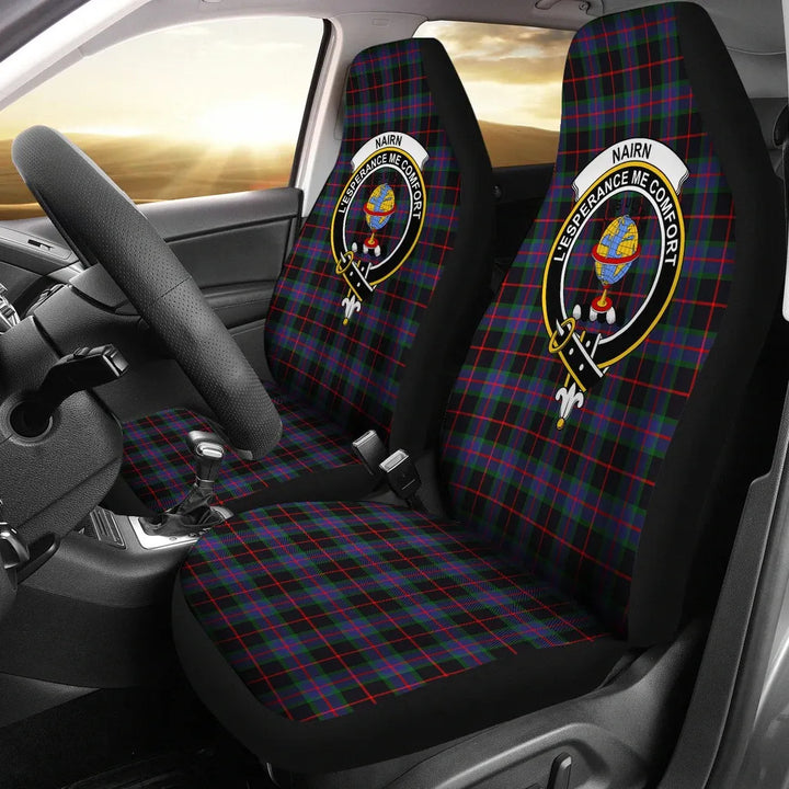Scottish Nairn Clan Crest Tartan Car Seat Covers 2