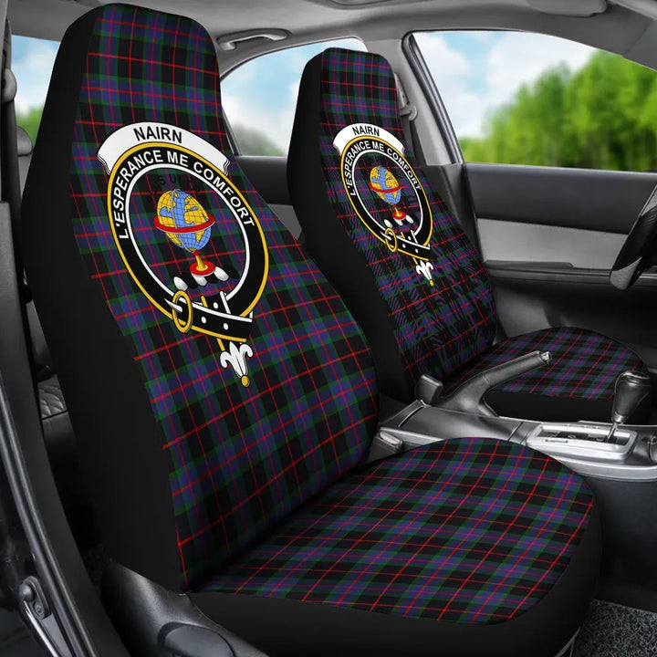 Scottish Nairn Clan Crest Tartan Car Seat Covers 3