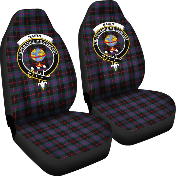 Scottish Nairn Clan Crest Tartan Car Seat Covers 4