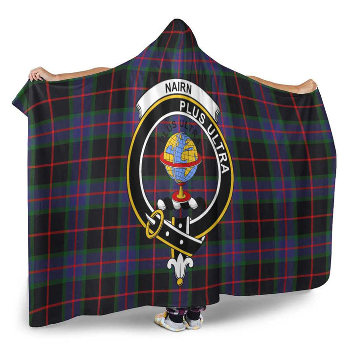 Scottish Nairn Clan Crest Tartan Hooded Blanket Tartan Plaid 2