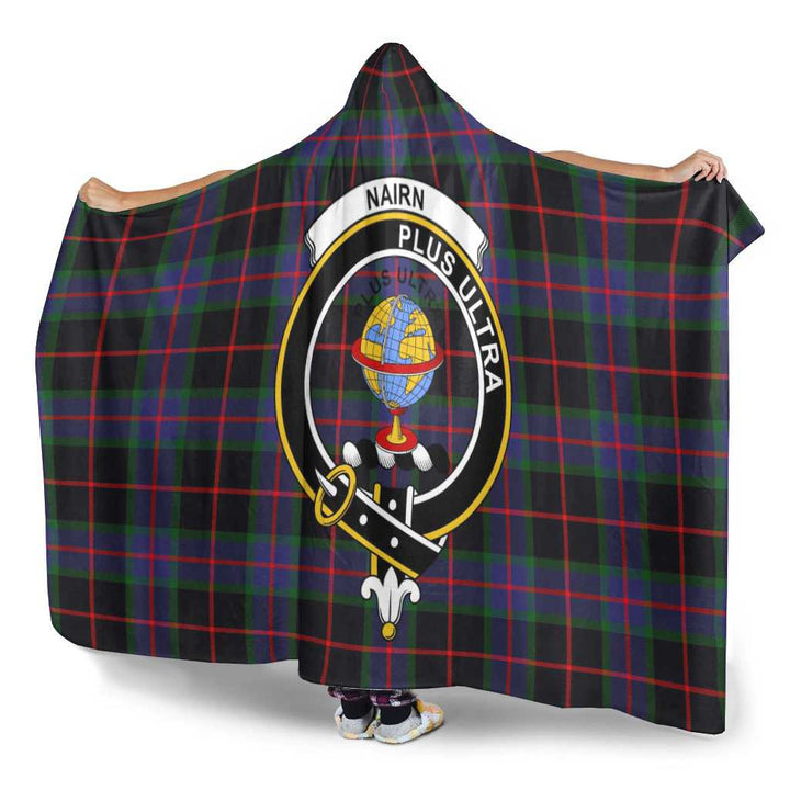 Scottish Nairn Clan Crest Tartan Hooded Blanket Tartan Plaid 3