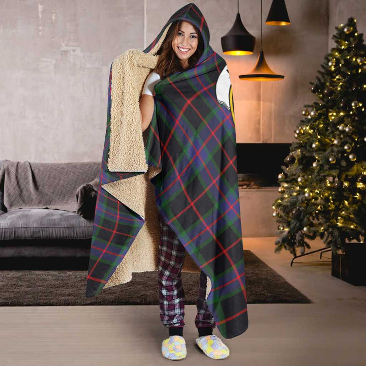 Scottish Nairn Clan Crest Tartan Hooded Blanket Tartan Plaid 6