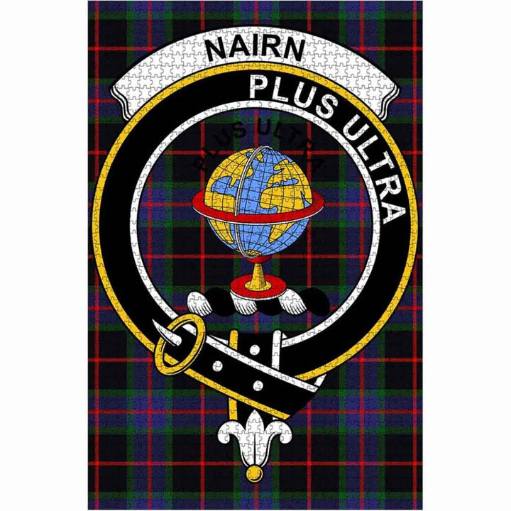 Scottish Nairn Clan Crest Tartan Jigsaw Puzzle 1