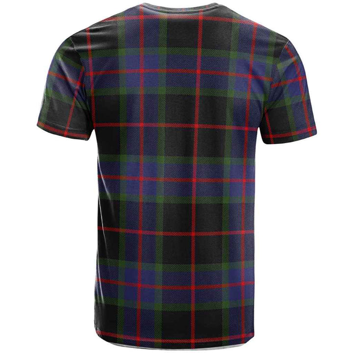 Scottish Nairn Clan Crest Tartan T-Shirt Back Side Tartan Plaid