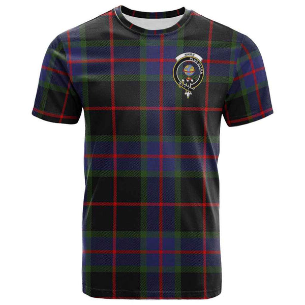 Scottish Nairn Clan Crest Tartan T-Shirt Front Side Tartan Plaid
