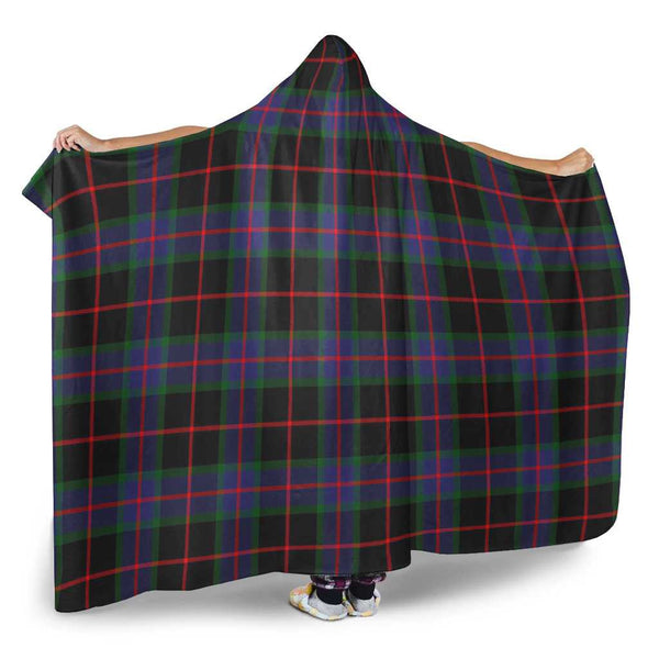 Scottish Nairn Clan Tartan Hooded Blanket Tartan Plaid 2