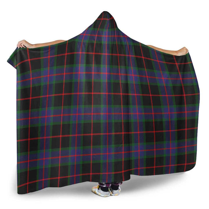 Scottish Nairn Clan Tartan Hooded Blanket Tartan Plaid 2