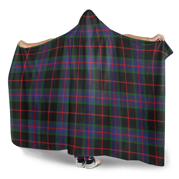 Scottish Nairn Clan Tartan Hooded Blanket Tartan Plaid 3