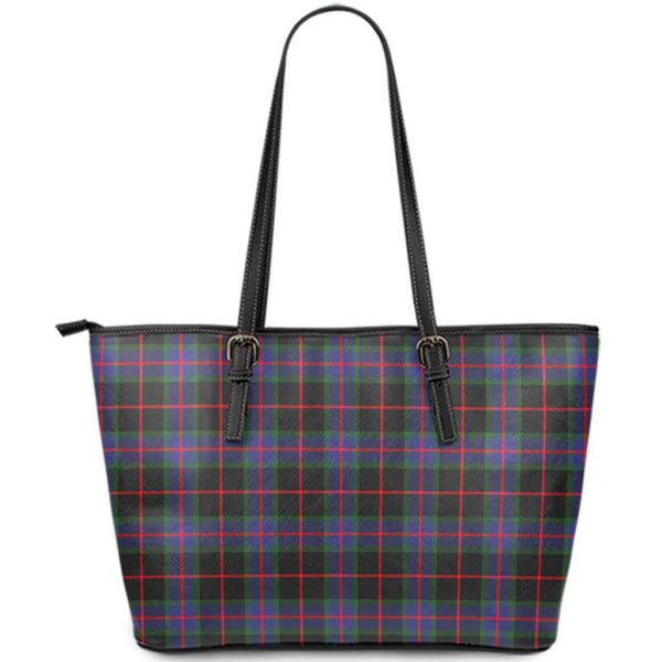 Scottish Nairn Clan Tartan Leather Tote Tartan Plaid