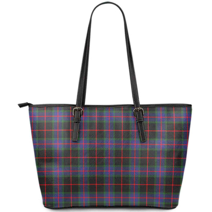 Scottish Nairn Clan Tartan Leather Tote Tartan Plaid