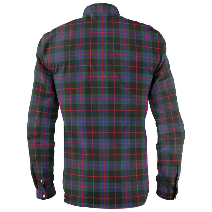 Scottish Nairn Clan Tartan Long Sleeve Shirt Back Side Tartan Plaid