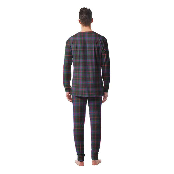 Scottish Nairn Clan Tartan Pajama Set Men Back Side Tartan Plaid