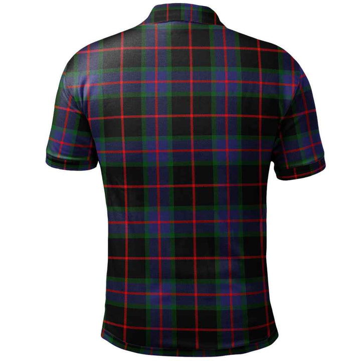 Scottish Nairn Clan Tartan Polo Shirt Back Side Tartan Plaid