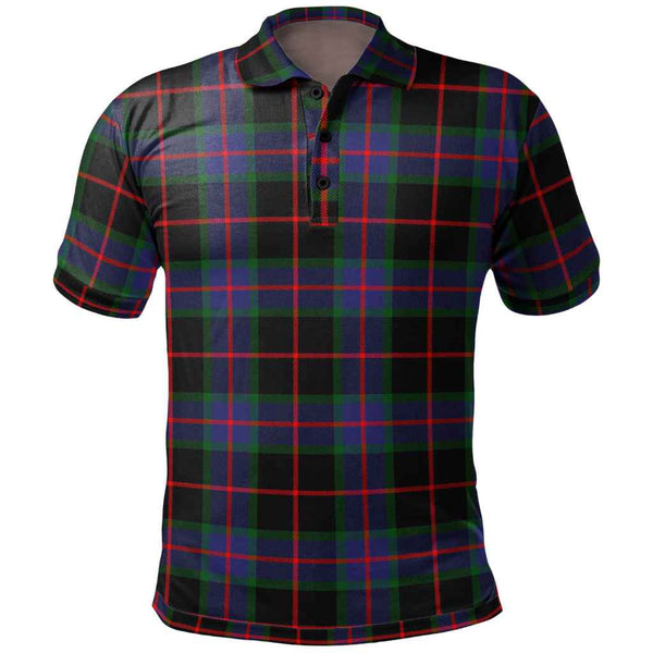 Scottish Nairn Clan Tartan Polo Shirt Front Side Tartan Plaid