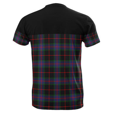Scottish Nairn Clan Tartan T-Shirt Horizontal Style Back Side Tartan Plaid