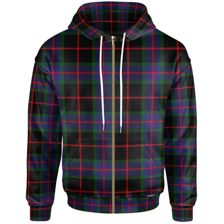 Scottish Nairn Clan Tartan Hoodie Zip Tartan Plaid