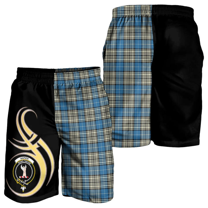 Scottish Napier Ancient Clan Crest Tartan Believe in Me Men's Shorts