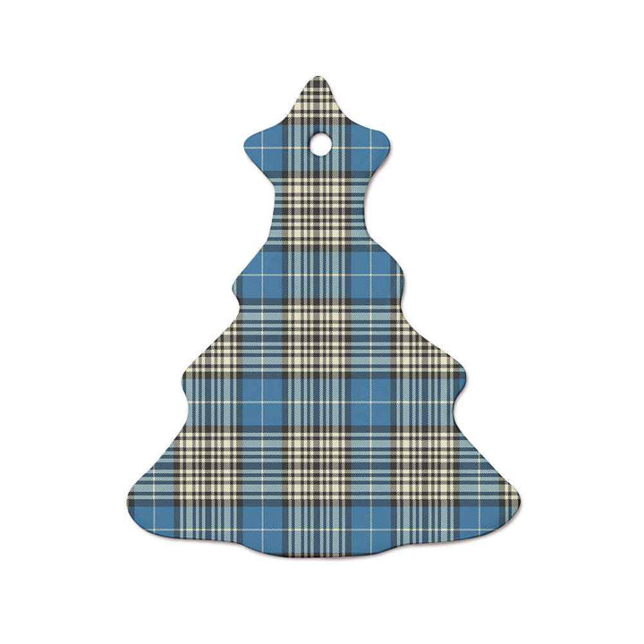 Scottish Napier Ancient Clan Tartan Ceramic Ornament  Tree Shape Tartan Plaid