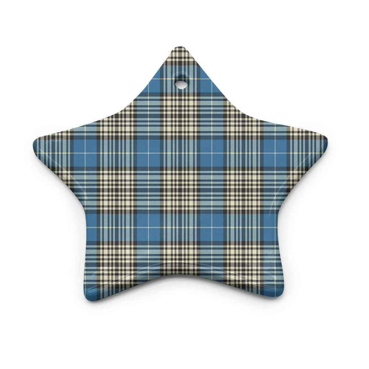 Scottish Napier Ancient Clan Tartan Ceramic Ornament Star Shape Tartan Plaid