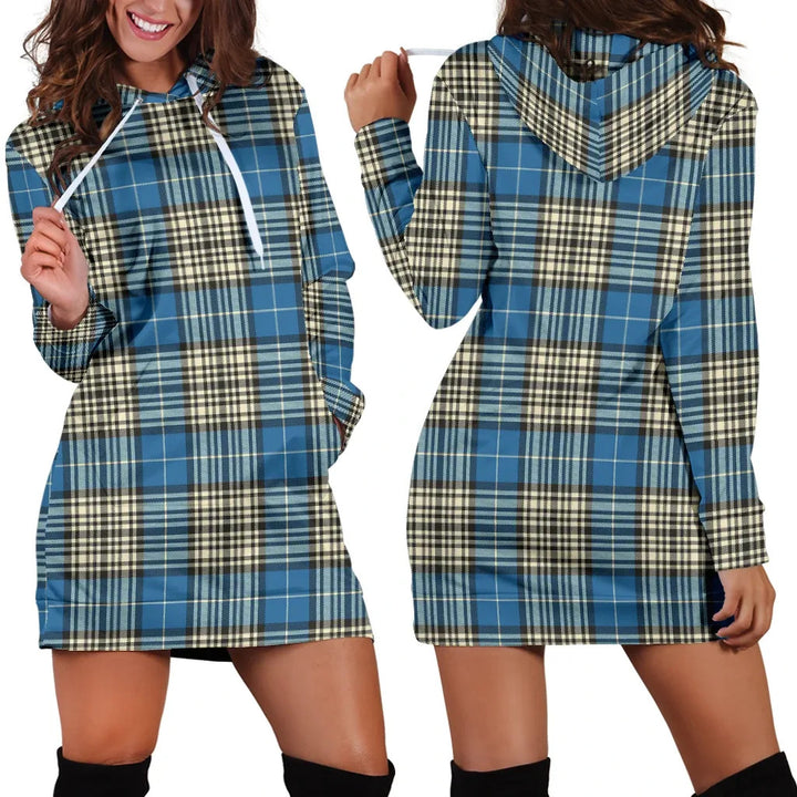 Scottish Napier Ancient Clan Tartan Hoodie Dress
