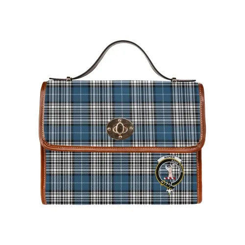 Scottish Napier Clan Crest Tartan Waterproof Canvas Bag Tartan Plaid 2