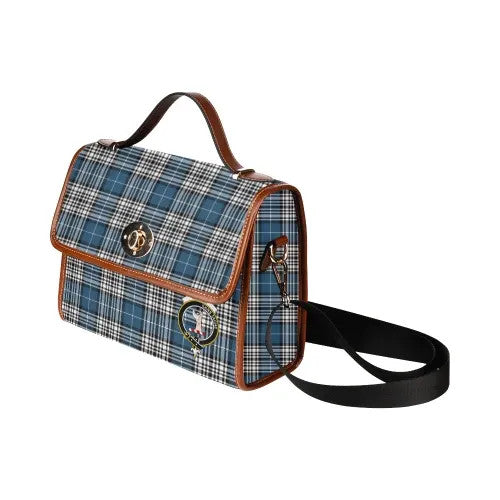 Scottish Napier Clan Crest Tartan Waterproof Canvas Bag Tartan Plaid 4