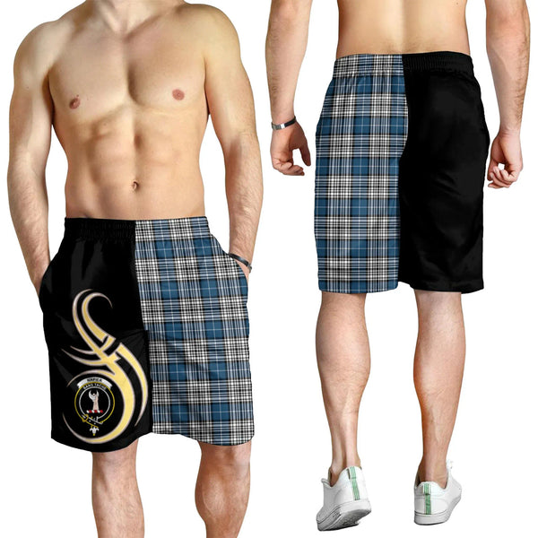Scottish Napier Modern Clan Crest Tartan Believe in Me Men's Shorts