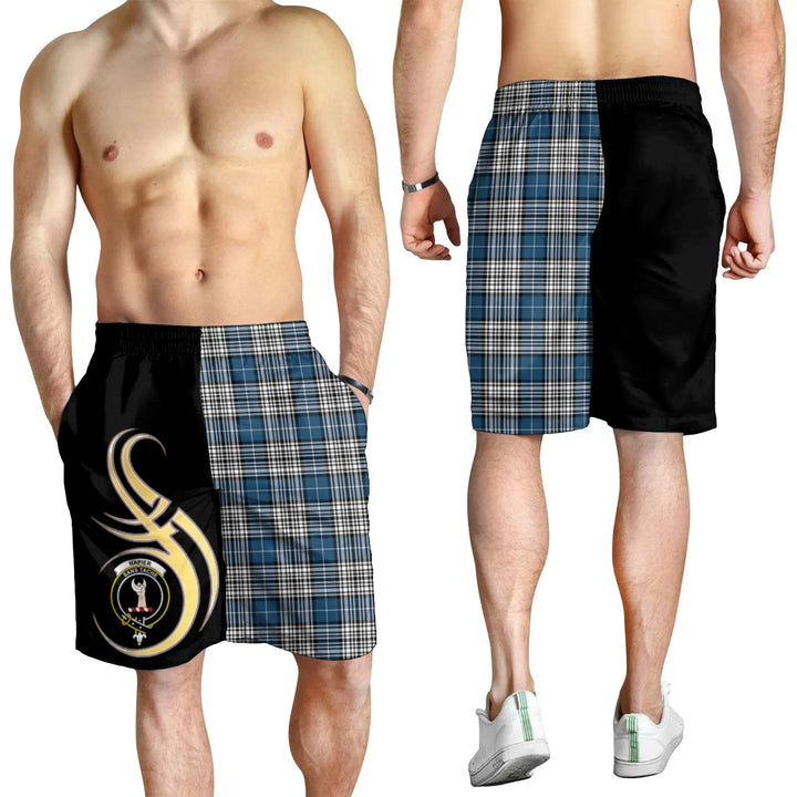 Scottish Napier Modern Clan Crest Tartan Believe in Me Men's Shorts