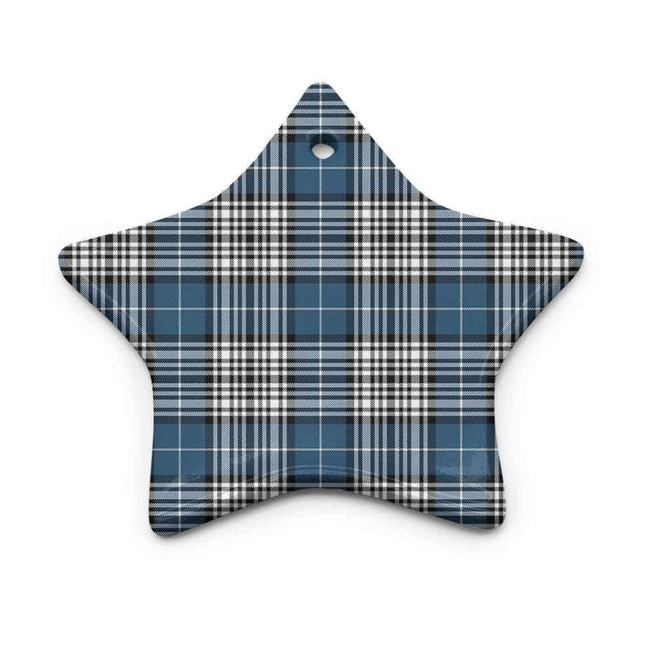 Scottish Napier Modern Clan Tartan Ceramic Ornament Star Shape Tartan Plaid