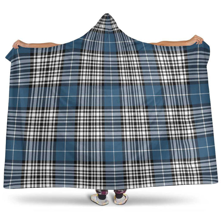 Scottish Napier Modern Clan Tartan Hooded Blanket Tartan Plaid 1