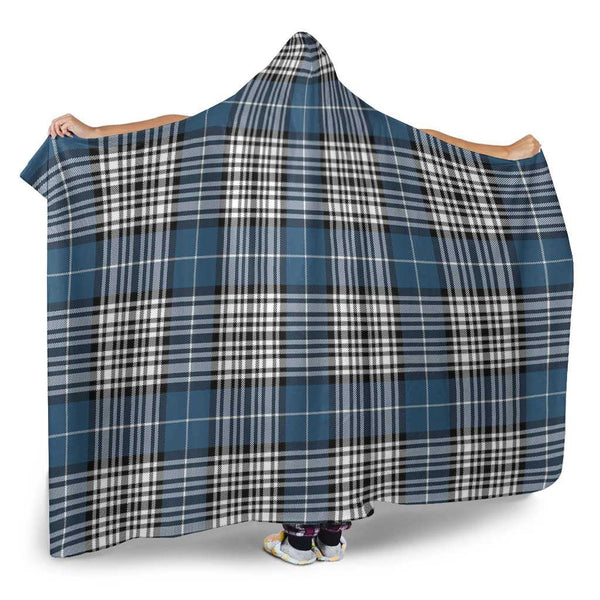 Scottish Napier Modern Clan Tartan Hooded Blanket Tartan Plaid 2