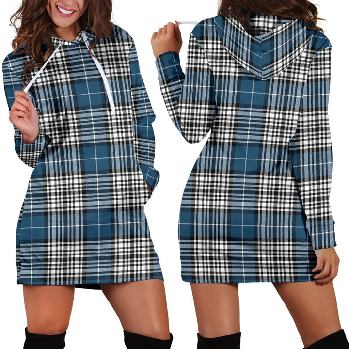 Scottish Napier Modern Clan Tartan Hoodie Dress