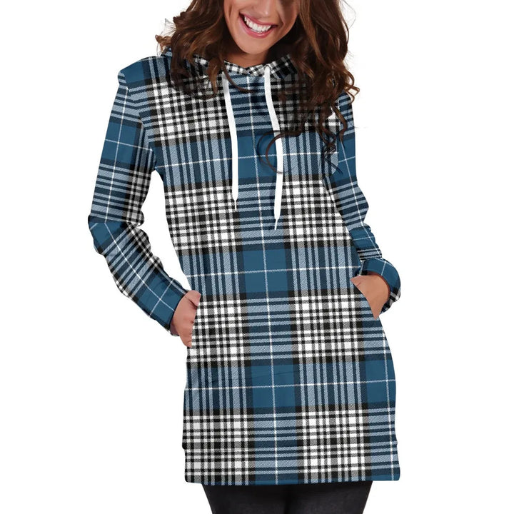 Scottish Napier Modern Clan Tartan Hoodie Dress