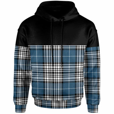 Scottish Napier Modern Clan Tartan Hoodie - Horizontal Style Front Side Tartan Plaid