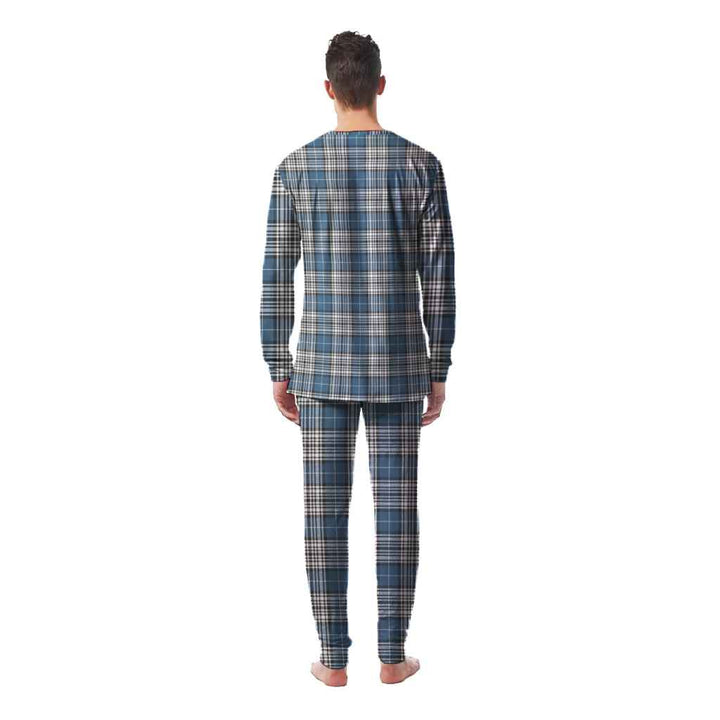 Scottish Napier Modern Clan Tartan Pajama Set Men Back Side Tartan Plaid
