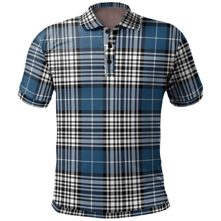 Scottish Napier Modern Clan Tartan Polo Shirt Front Side Tartan Plaid