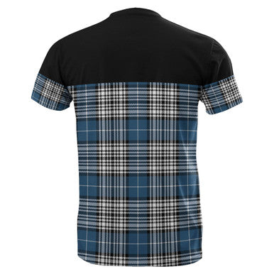 Scottish Napier Modern Clan Tartan T-Shirt Horizontal Style Back Side Tartan Plaid