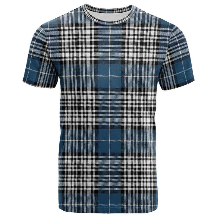 Scottish Napier Modern Clan Tartan T-Shirt Front Side Tartan Plaid