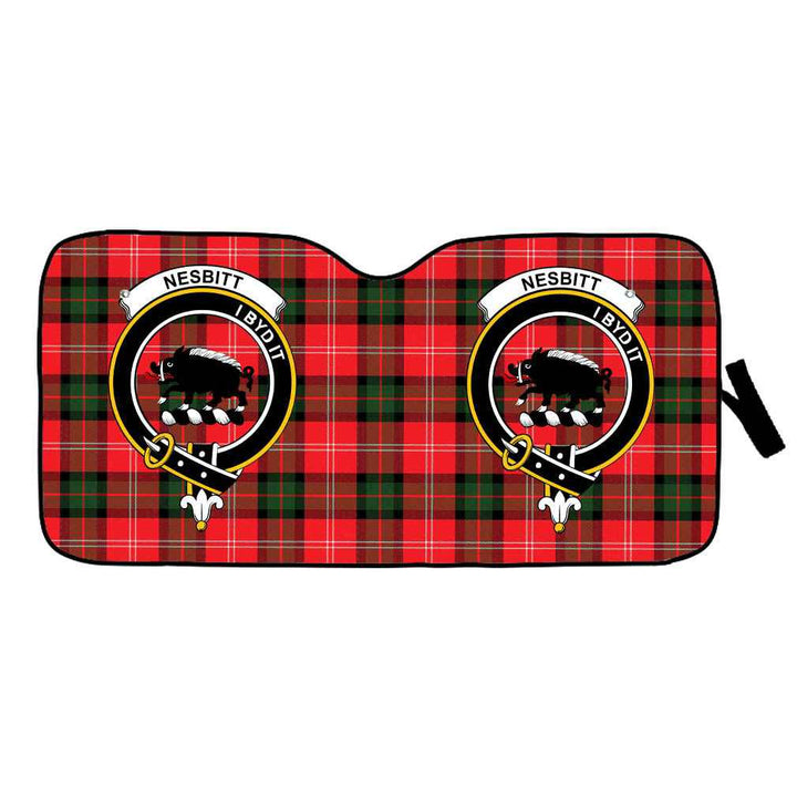 Scottish Nesbitt Clan Crest Tartan Car Windshield Sun Shade Tartan Plaid 1