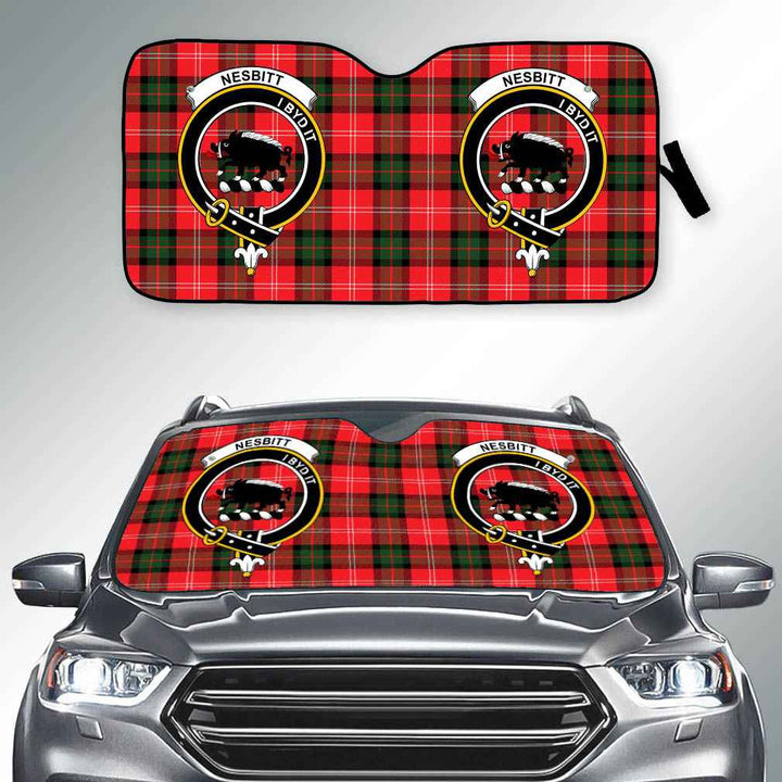 Scottish Nesbitt Clan Crest Tartan Car Windshield Sun Shade Tartan Plaid 2