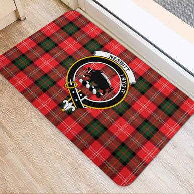 Scottish Nesbitt Clan Crest Tartan Door Mat Tartan Plaid 2