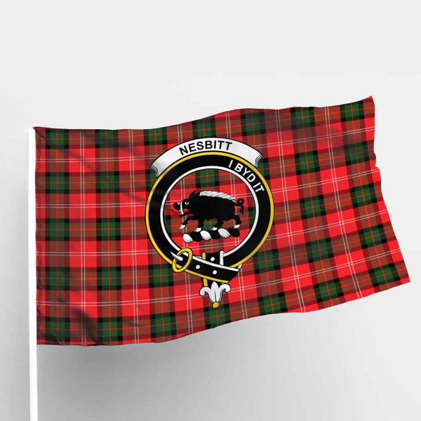 Scottish Nesbitt Clan Crest Tartan Flag Parade Tartan Plaid 1