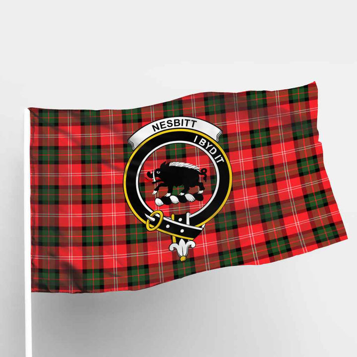 Scottish Nesbitt Clan Crest Tartan Flag Parade Tartan Plaid 1