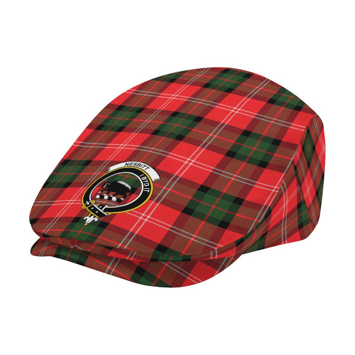 Scottish Nesbitt Clan Crest Tartan Flat Cap Tartan Plaid 2