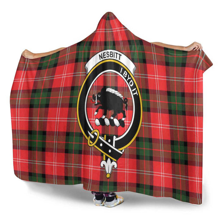 Scottish Nesbitt Clan Crest Tartan Hooded Blanket Tartan Plaid 3