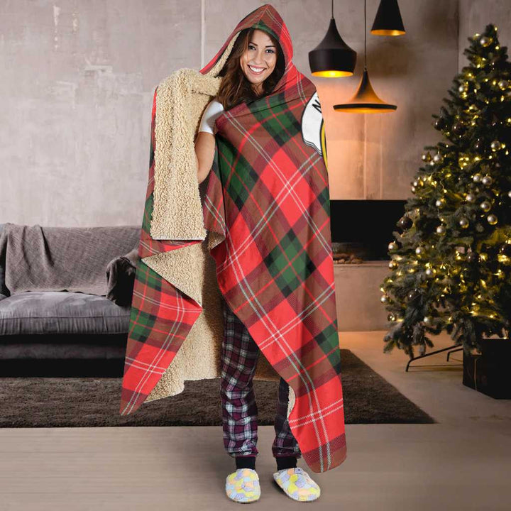 Scottish Nesbitt Clan Crest Tartan Hooded Blanket Tartan Plaid 6