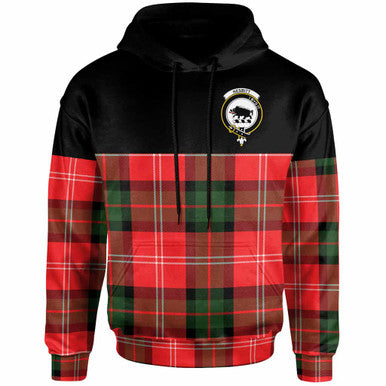 Scottish Nesbitt Clan Crest Tartan Hoodie - Horizontal Style Front Side Tartan Plaid