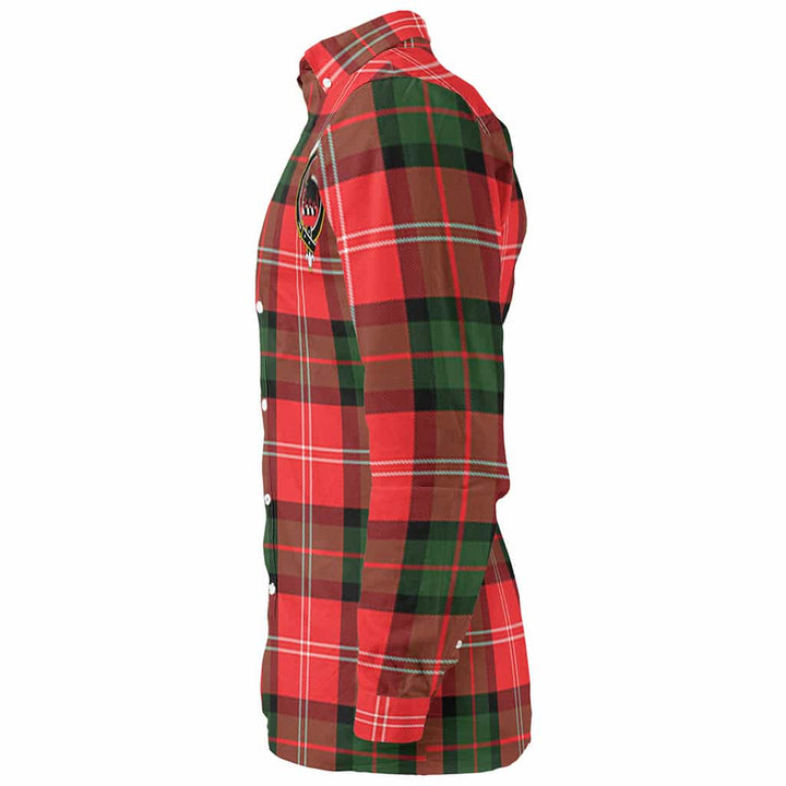 Scottish Nesbitt Clan Crest Tartan Long Sleeve Shirt Tartan Plaid
